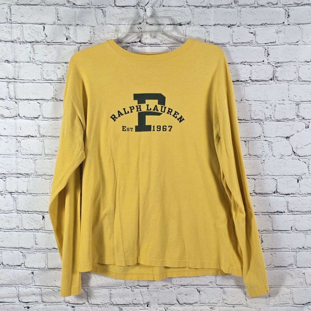 Ralph Lauren Polo Men's XL Yellow Long Sleeve Shirt